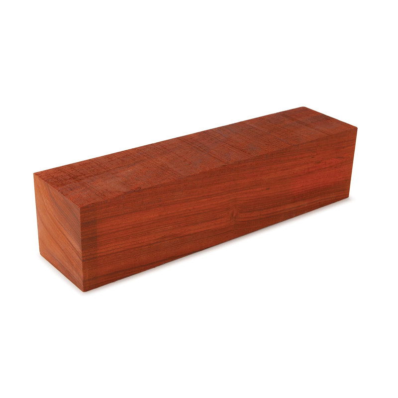 Padauk Wood Turning Stock - Thickness:3" - Width:3" - Length:12"
